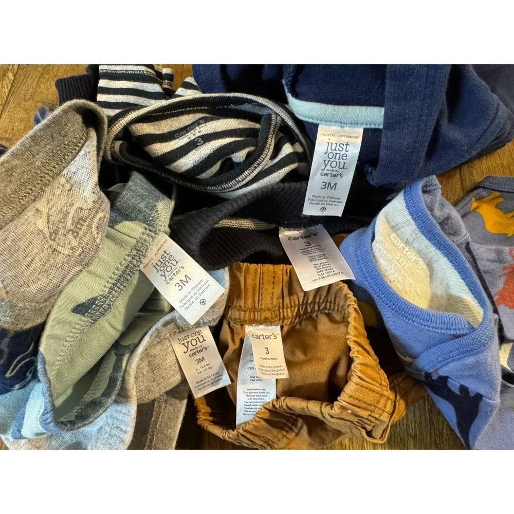 Baby Boy 3 Months Outfits Lot Jeans Pants Bodysuits Shirts Jacket Hoodie Clothes
